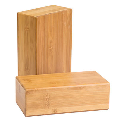 Equipamento de madeira amigável Cherry Wooden Yoga Block Organic imprimindo feito sob encomenda da aptidão de Eco