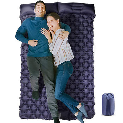 Estojo compacto impermeável construído na almofada de acampamento de duas pessoas do sono da bomba de ar TPU