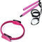 barra cor-de-rosa roxa de Ring With Hip Muscle Trainer Pilates da ioga de 94cm Pilates