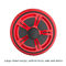 rolo abdominal vermelho da roda do AB do equipamento da aptidão da casa de 95*167*112mm