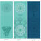 16 ioga impressa testes padrões Mat Towel da tampa de toalha 185X63cm Microfiber da ioga
