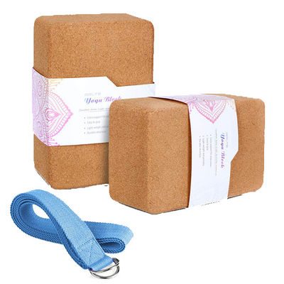 Ioga ginástica natural Cork Brick Cork Fitness Sets da postura