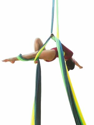 Rede aérea de nylon personalizada do balanço da ioga do paraquedas da cor 210T