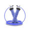 Corda de salto ajustável pesada da rotação do punho do grau 360°, corda de salto da velocidade do PVC