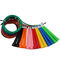 Corda de salto multicolorido do salto do fio de aço do PVC de Rohs com jogo do parafuso