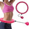 Anel da aptidão da ioga do esporte de Ring For Adults Weighted Digital da aro de Hula do rosa do ABS
